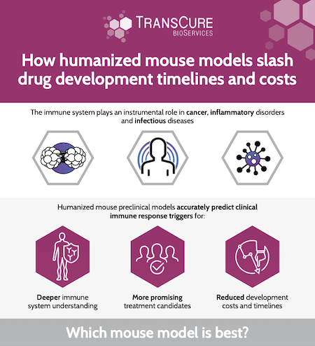 Infographic: How humanized mouse models slash drug development timelines and costs